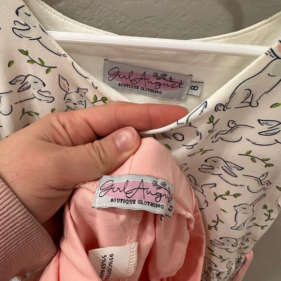 Girl August All Ears Knit Bunny Dress - Picture 8 of 8